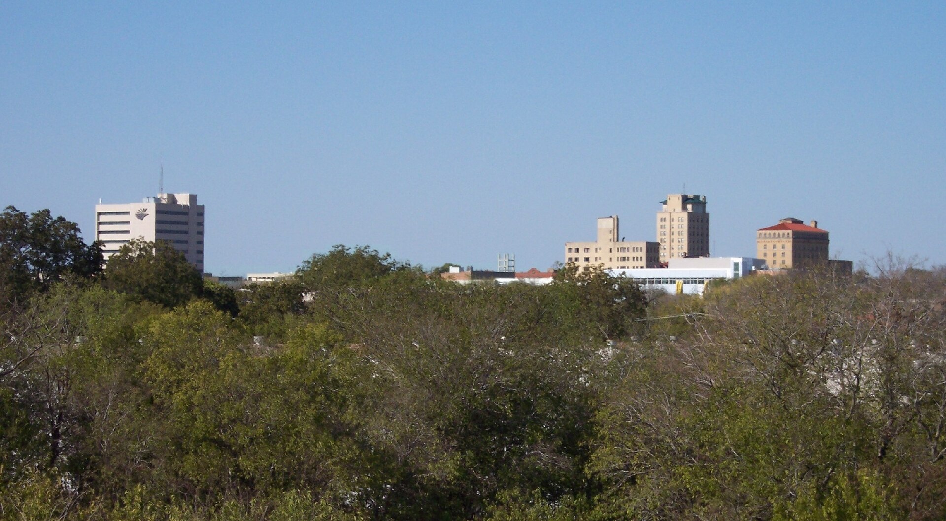 Downtown Temple street and local business district