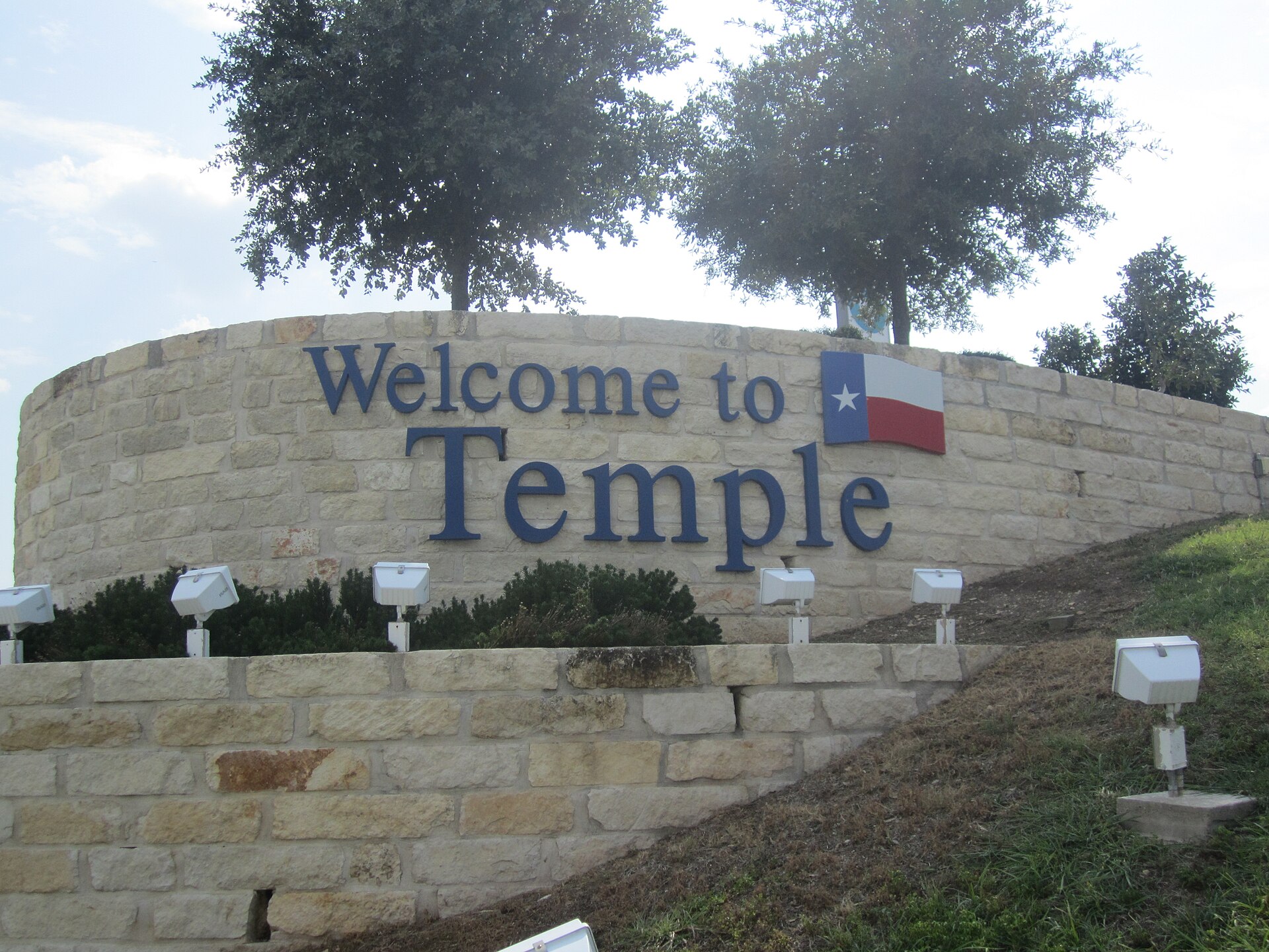 Temple, Texas welcome sign
